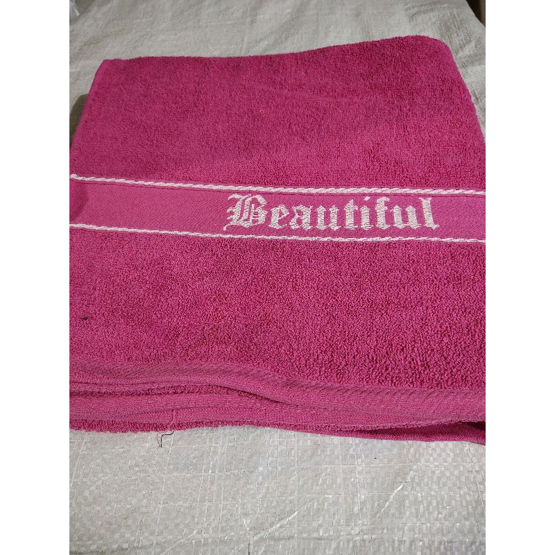 HANDUK MANDI BEAUTIFUL / HANDUK MANDI BEAUTY / HANDUK UKURAN 70 X 140