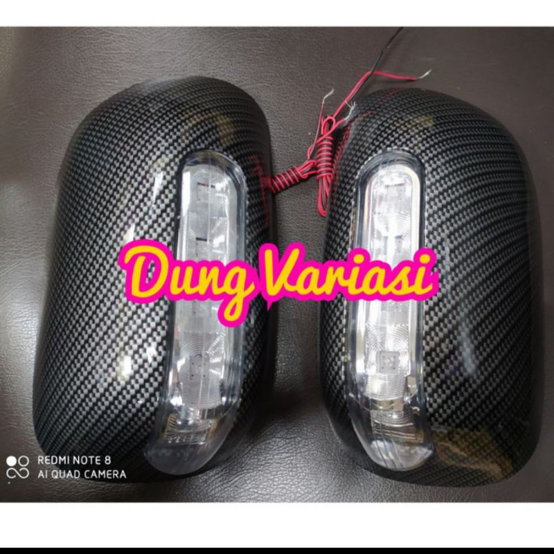 cover spion mobil Avanza VVTI lama tipe G 2008-2011 carbon lampu model ganti