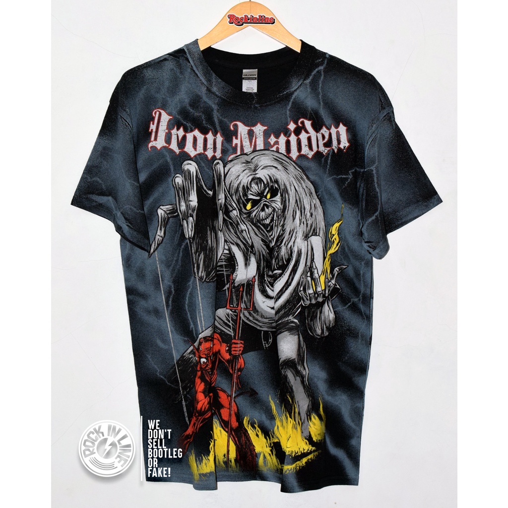 IRON MAIDEN - SKETCHED NUMBER OF THE BEAST (All Over Print) Kaos Band Original