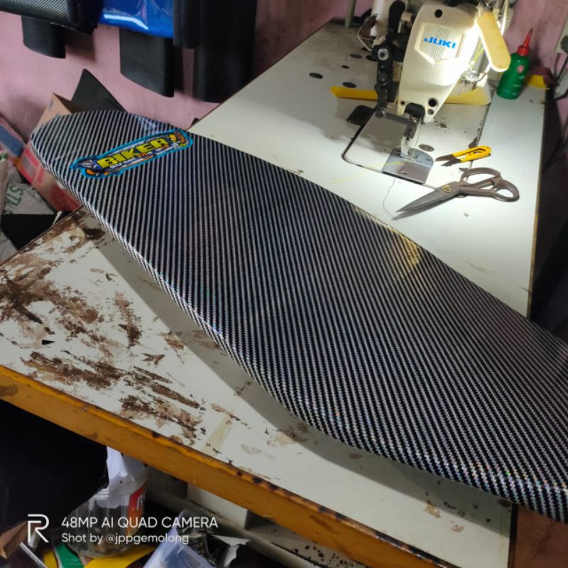 Jok beat karbu Jok slim beat karbu Jok tipis Jok beat karbu kulit carbon