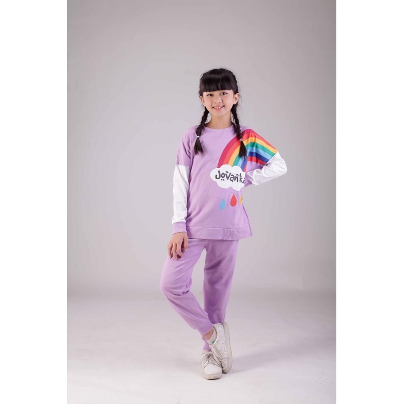 (READY) Rainbow Joger Set Jovanka.id