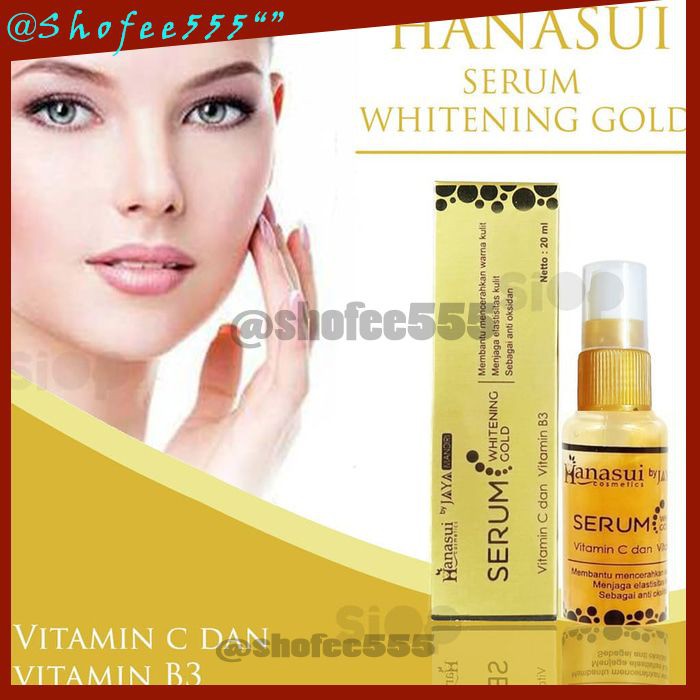 D184 WHITENING SERUM GOLD HANASUI SERUM PEMUTIH WAJAH SERUM ALAMI