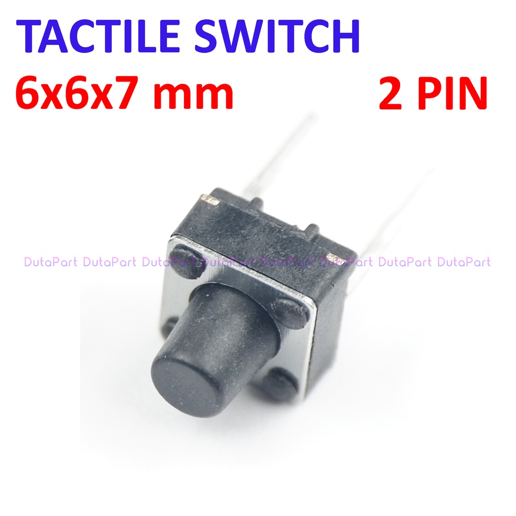 Tactile Switch Push Button 6x6 mm 2 PIN KAKI SILAHKAN PILIH UKURAN