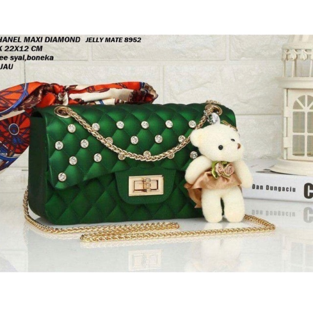 Tas fashion jelly matte diamond classic ( bisa cod)