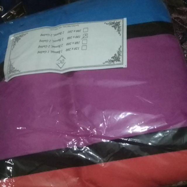 Sprei Rainbow Bahan Katun Mikrotex Tak Berpasir