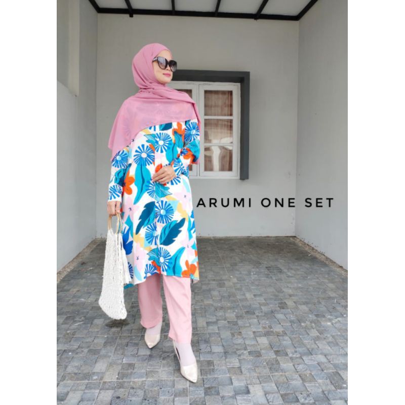 ARUMI ONE SET | SET RAYON | SET TUNIK RAYON | YAYUKU BY YAYOE HIJAB