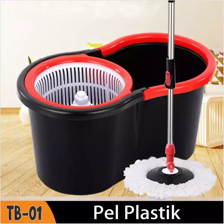 PROMO Alat Pel Lantai Super Praktis Spin Mop Super - Alat Pel Lantai Ultra Pel putar serbaguna spin mop 2 kain pel -TERMURAH