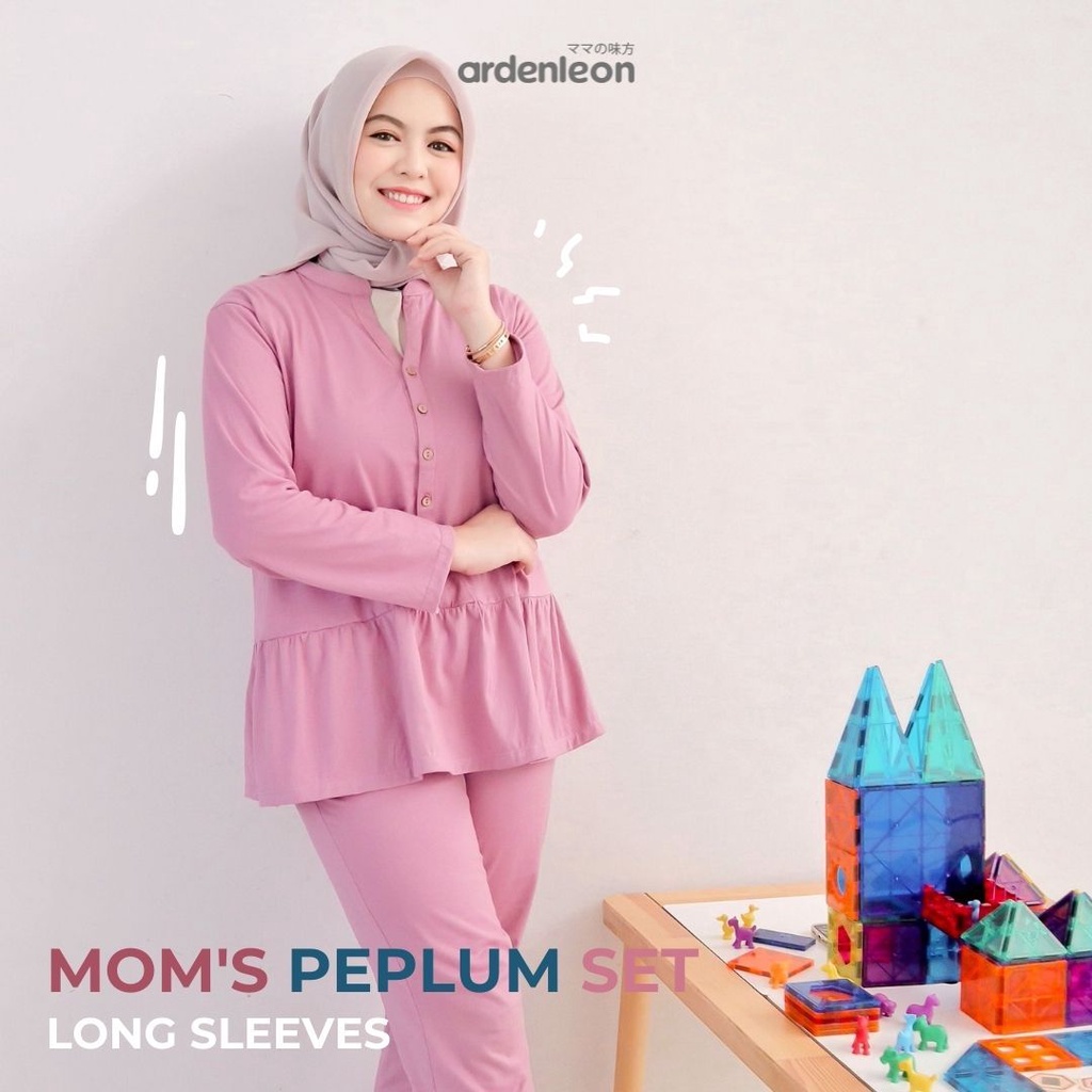 Ardenleon Mom's Peplum Set Long Sleeves (Setelan Dewasa Panjang)