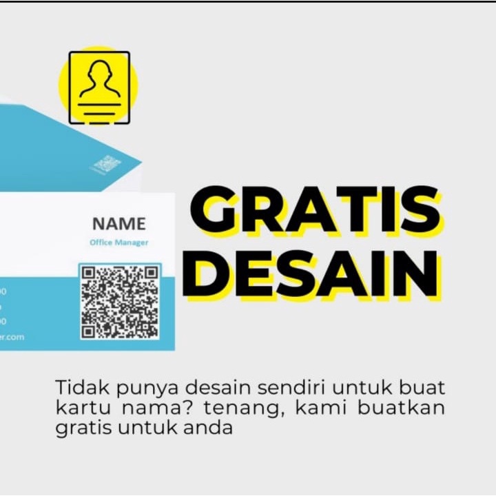 

GRATIS DESIGN - kartu nama Custom | proses cepat - Cetak 1 sisi