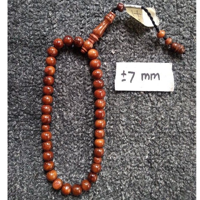 tasbih kokka bulat  ± 7 mm  ( 7mm ) 33 butir