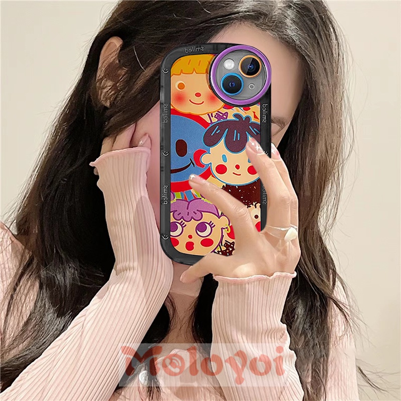 Soft Case TPU Motif Kartun Graffiti Warna-Warni Untuk IPhone 11 XR 7plus 13 12 11 Pro Max7 8 Plus 6 6s Plus X XS MAX SE 2020