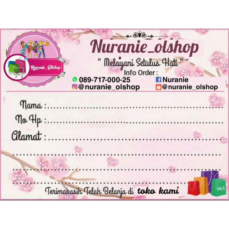 

Label pengiriman / perlenglapan online shop