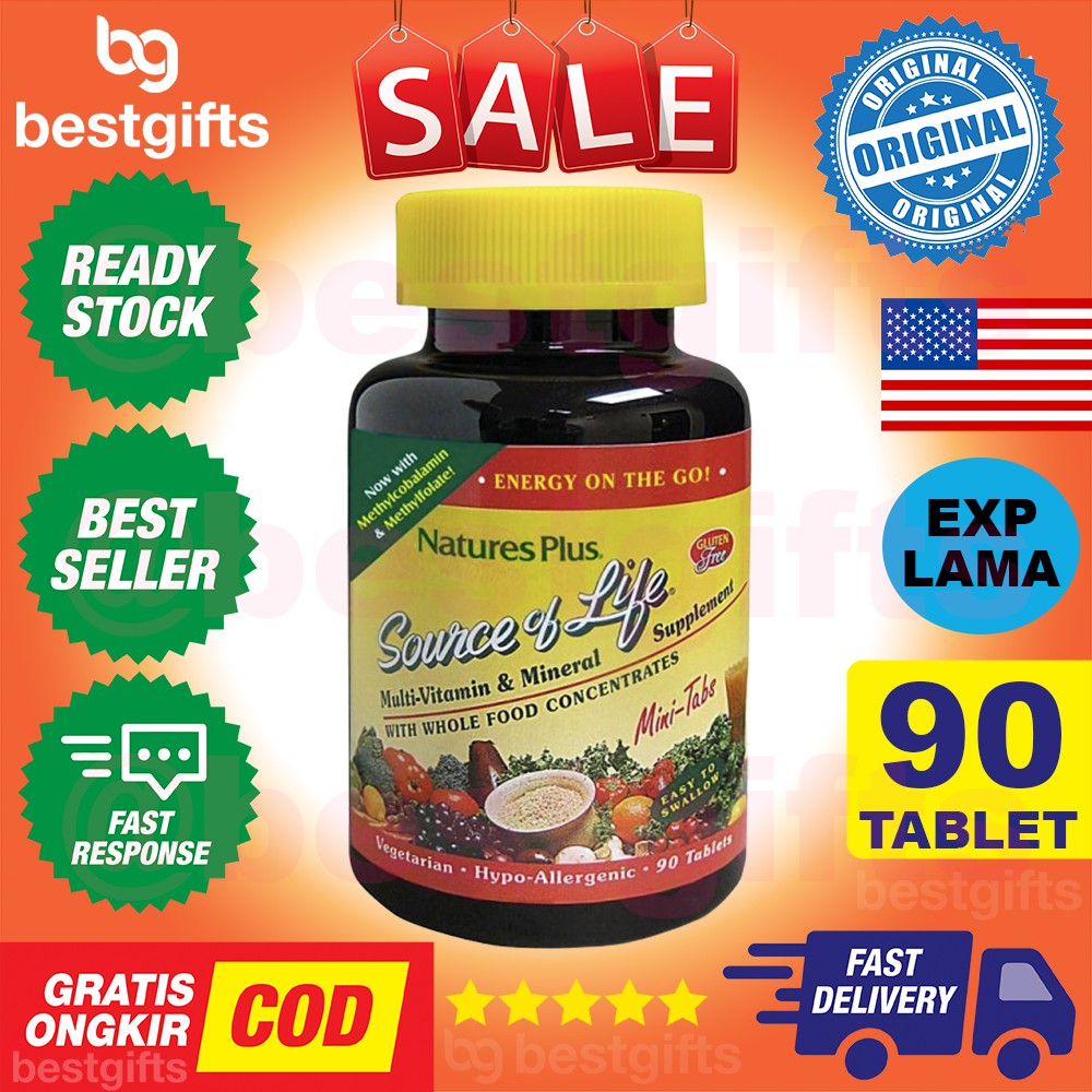 NATURE'S NATURES NATURE PLUS SOURCE OF LIFE SOL MINI TABS MULTIVITAMIN MULTI VITAMIN 90 TABLET