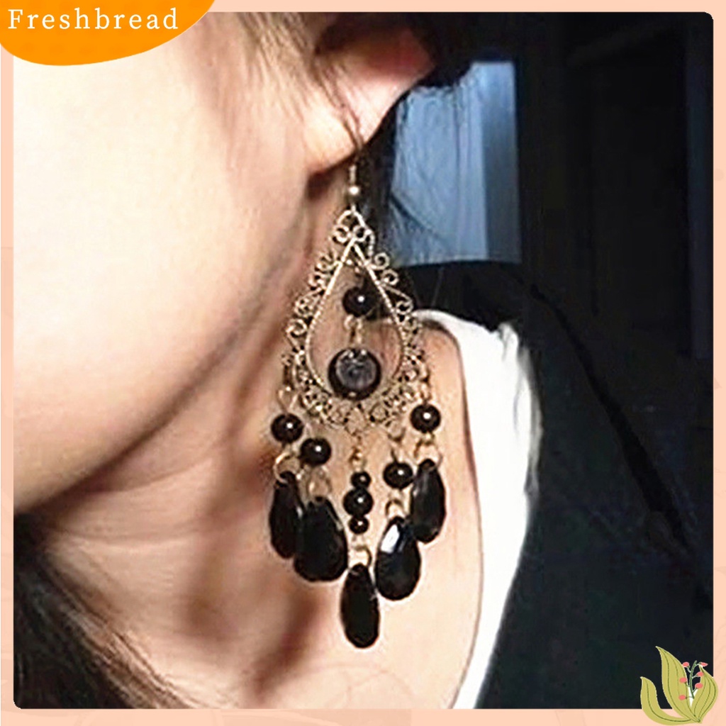 ? Fresh ? Anting Kait Boho Panjang Model Tetesan Air Hollow untuk Wanita / Pesta