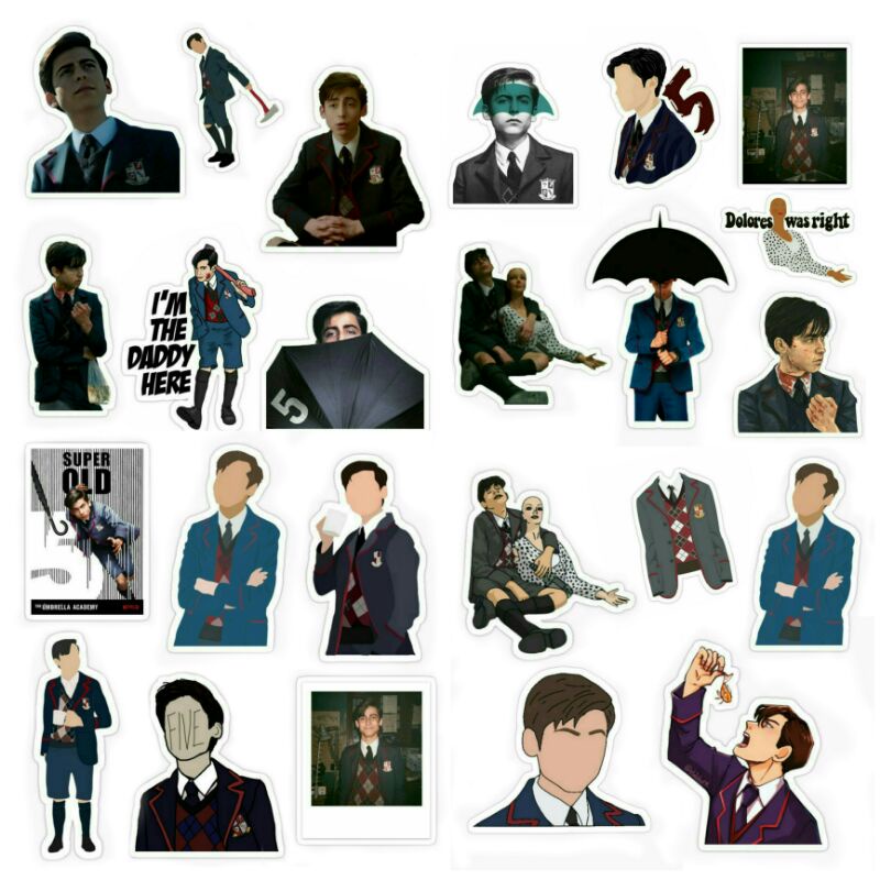 

50PCS+ STICKER FIVE | THE UMBRELLA ACADEMY | STICKER AESTHETIC | 1 PACK