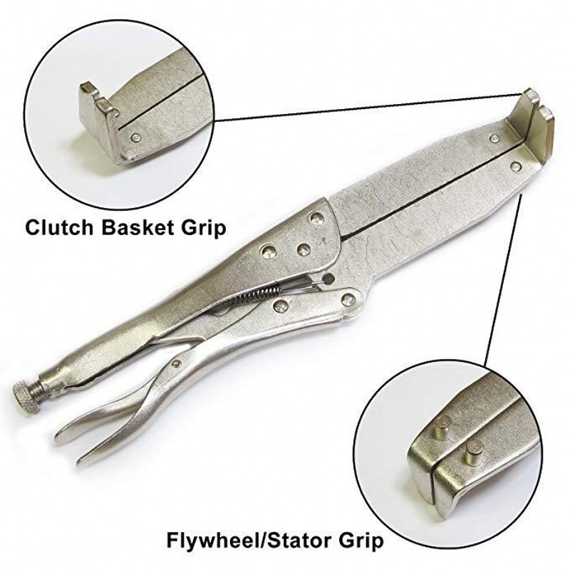 [1Pcs Motorcycle Motorbike Aluminum Flywheel Holder Clutch][Pliers Fixing Repair Tool Durable]