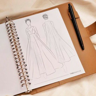 Isi binder A5 / Buku Sketsa Fashion / Binder Fashion Design / Buku Fashion Design