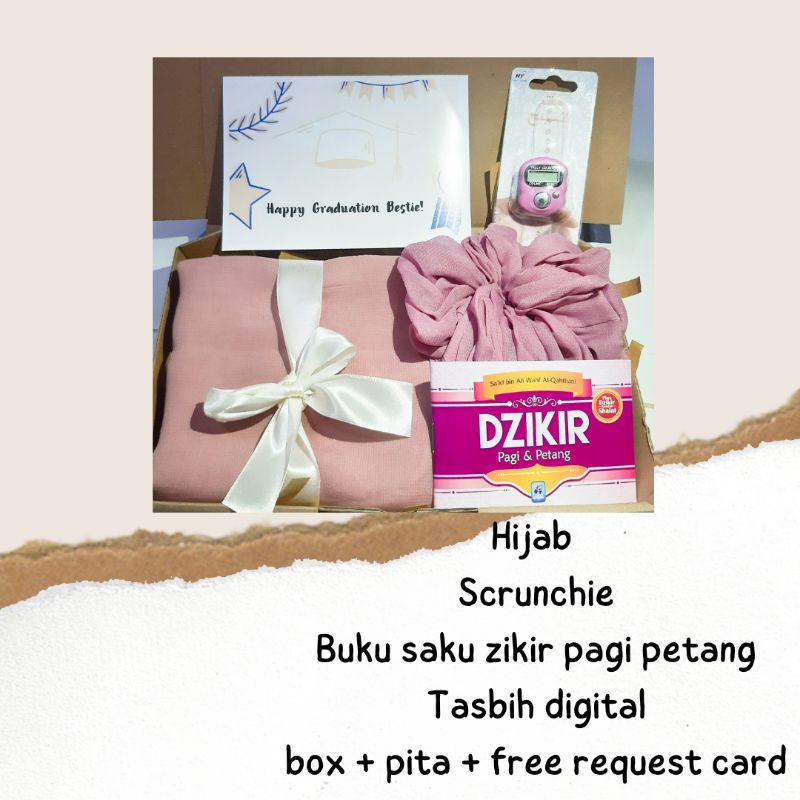 HAMPERS HIJAB KADO CEWEK ULANG TAHUN WISUDA WEDDING