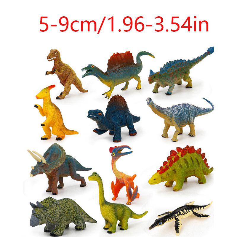 12pcs Kids Toys Small Plastic Figures Sea Zoo Animal Safari Set Wild Ocean Model