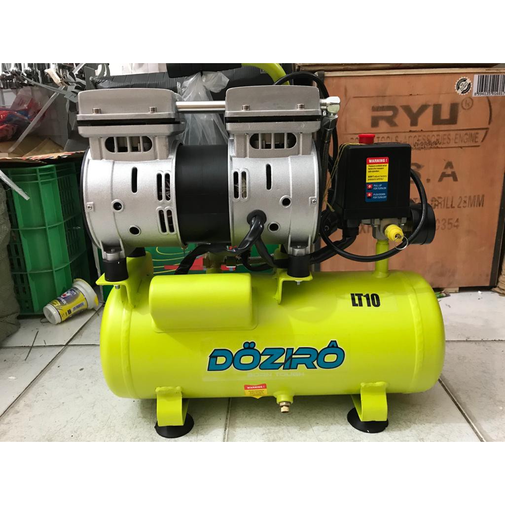 Mesin Kompresor Pompa Pumpa Angin Oilless Silent 3/4HP DOZIRO ZAC-S7510 Termurah Dan Berkualitas