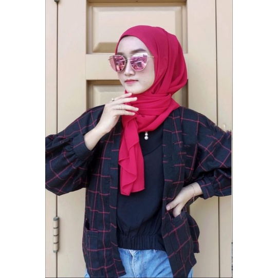 OUTER BALON FLANEL VIRAL OUTER BALON GRID