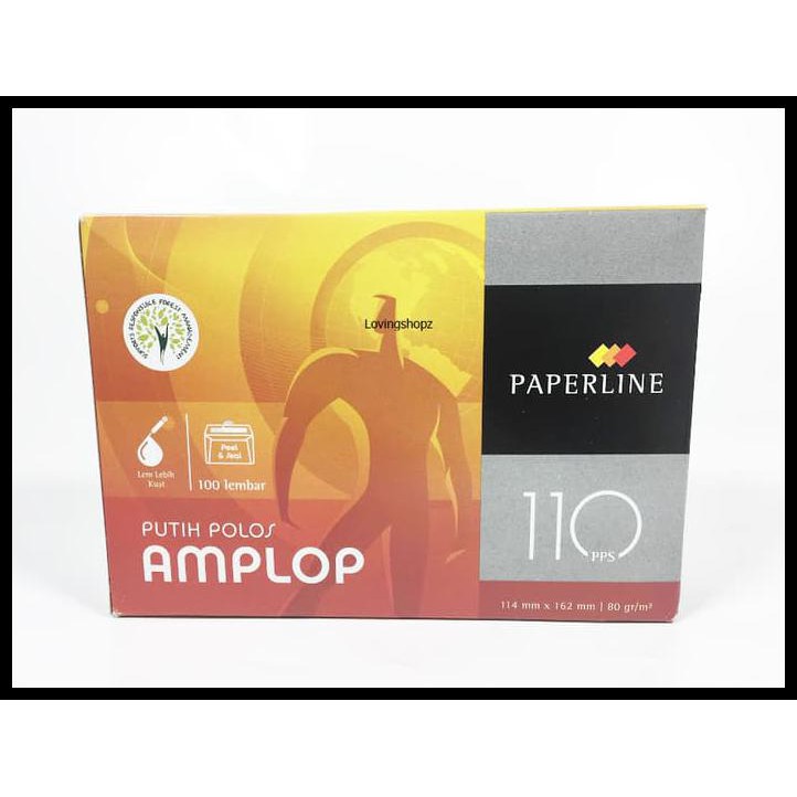 

Produk Terbaik Amplop Paperline 110 Pps, Amplop Putih Polos