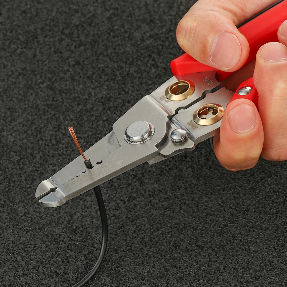 Chookyy Wire Stripper Repair Non-Slip Grip Handle Penjepit Crimper Rumah