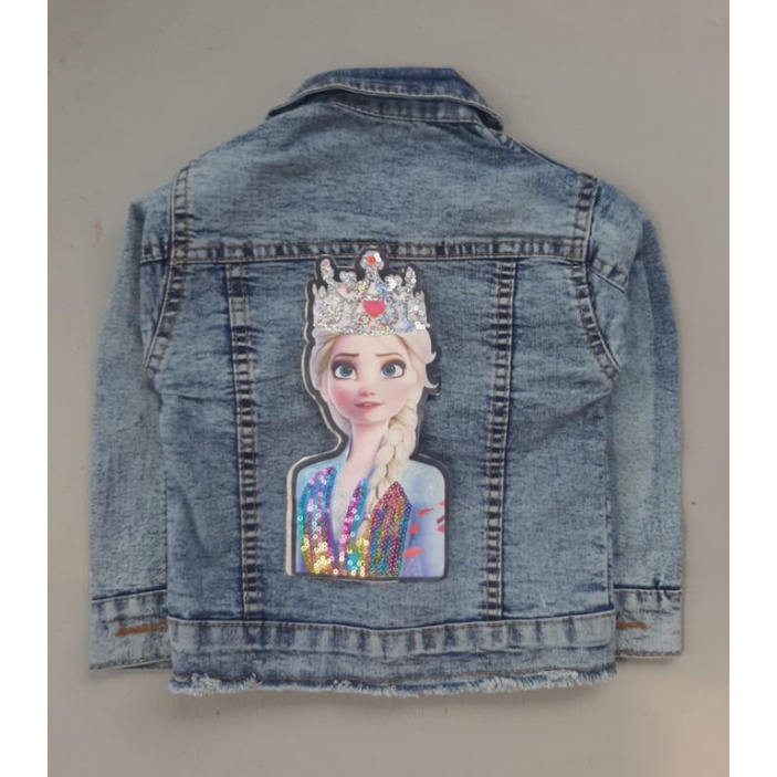 JAKET JEANS ANAK FROZEN/ ELSA