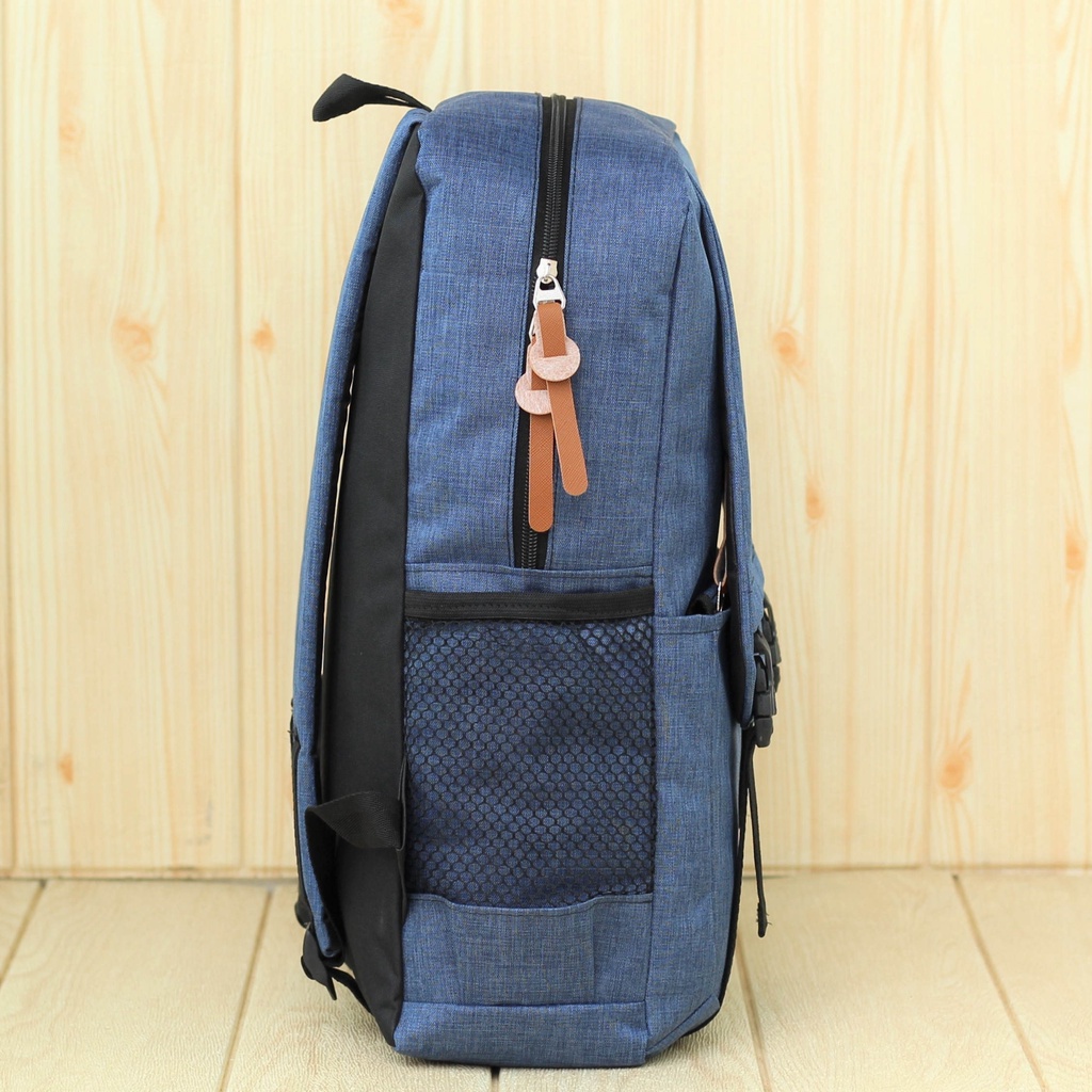 Tas Ransel Cewe Gendong Archie Tancepan Logo Tengah Biru Fashionable Backpack Multifungsi Terbaru