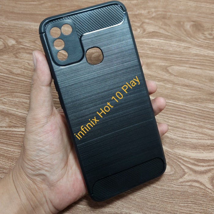 SALE Case HP Carbon Soft Infinix Hot 10 Play Kondom NEW ARZ