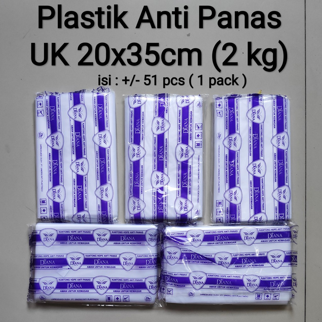 Kantong Plastik Tahan panas (Uk ¼kg - ½kg, 1 - 2 - 3 - 5kg), kantong anti panas, plastik anti panas