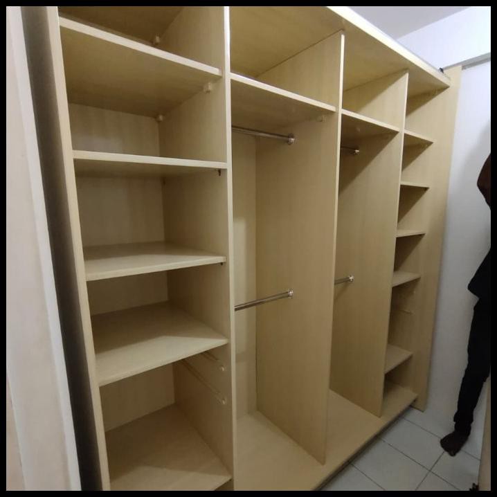 Terbatas - Lemari 2 Pintu Sliding Rel Gantung /Duco /Minimalis