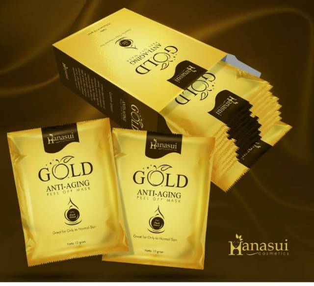 Masker emas Hanasui peel off mask Gold