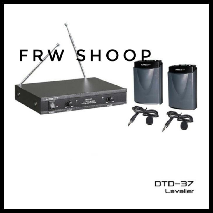 Mic Wireless Clip On Krezt Dtd 37 / Dtd37 /Dtd-37 Original ( Clip On ) Kode 1272