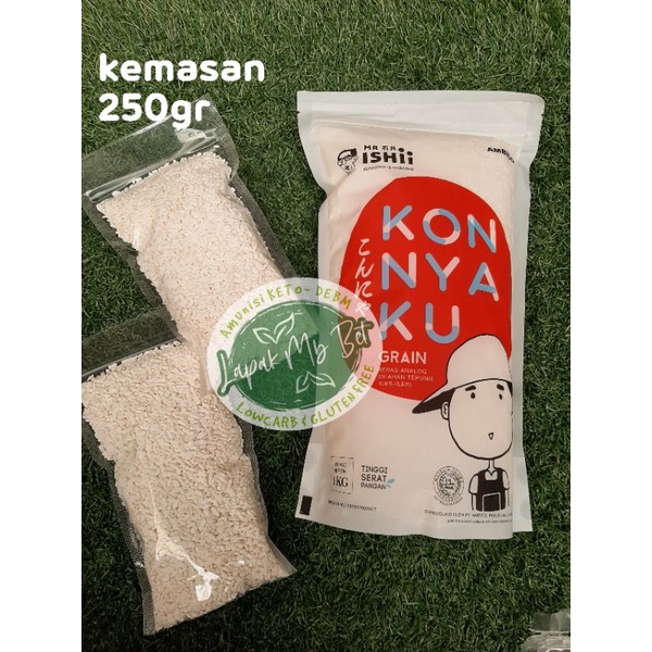 

Beras Shirataki / shirataki rice / shirataki konjac / beras diet 250gr