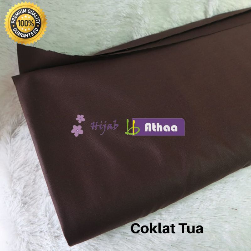 Kain Toyobo Royal Mix Premium Ori 0,5 meter / Kain Toyobo Premium Import Quality / Katun Toyobo Ori-Coklat Tua