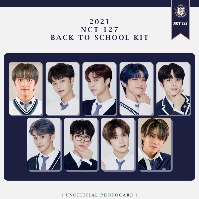 Unofficial Photocard NCT 127 - 2021 Back to School Kit