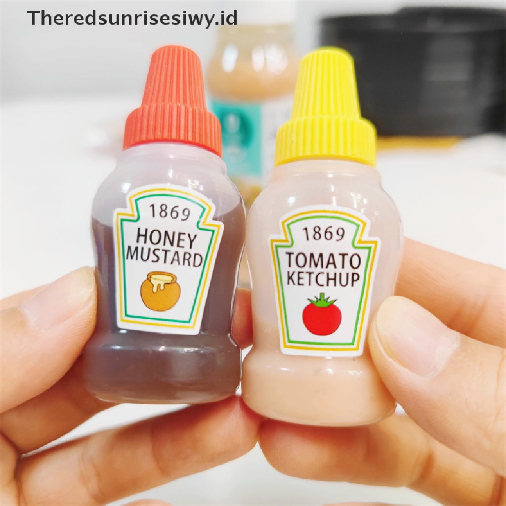 # Alat Rumah Tangga # 2pcs Botol Wadah Saus Tomat / Minyak Mini Portabel Ukuran 25ML