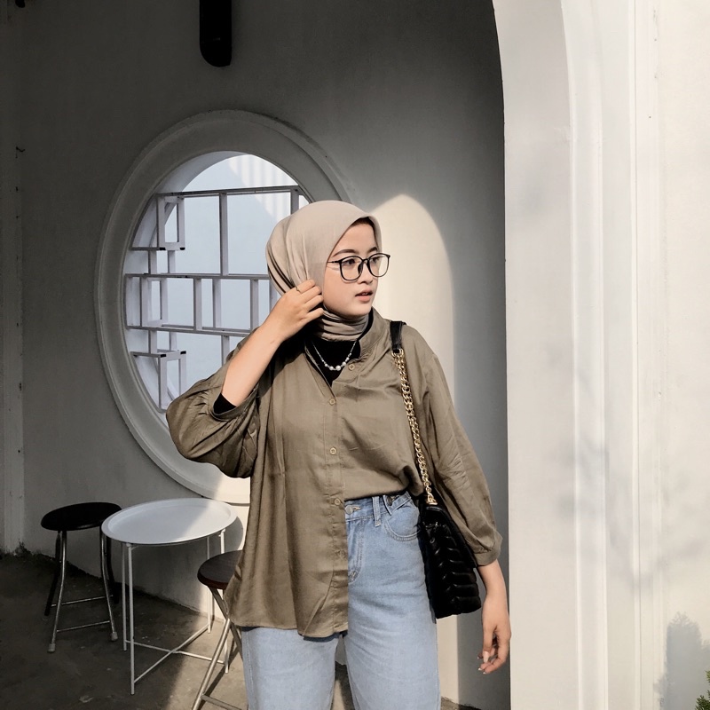 CALANI SHIRT/KEMEJA RAYON OVERSIZE BIG SIZE (TERLARIISS)