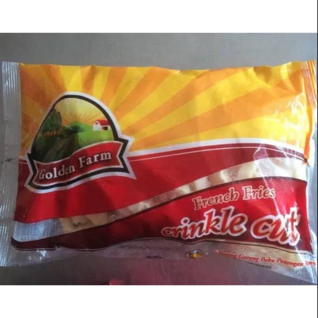 

Golden farm frenc fries crinkle cut 500 gram