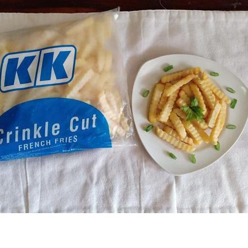 

45G❊ Kentang 1 kg / Kentang KK Crinkle Cut / French Fries / Kentang Keriting 1kg murah Paling Disuka