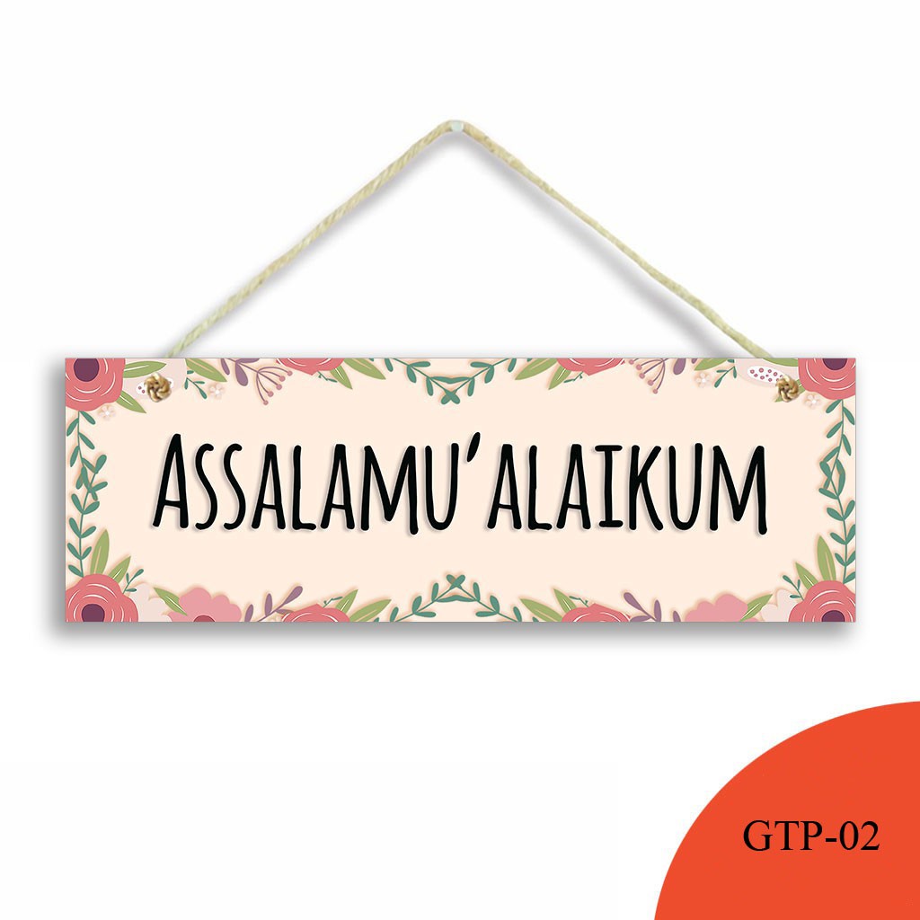 Wall Decor Home Family Pajangan Hiasan Dinding ASSALAMUALAIKUM / WELCOME / BATHROOM / KITCHEN