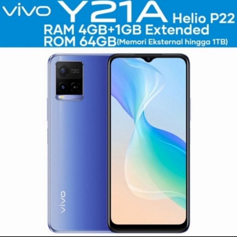 Vivo Y21a 4Gb 64Gb 4 GB 64 GB Garansi Resmi Vivo