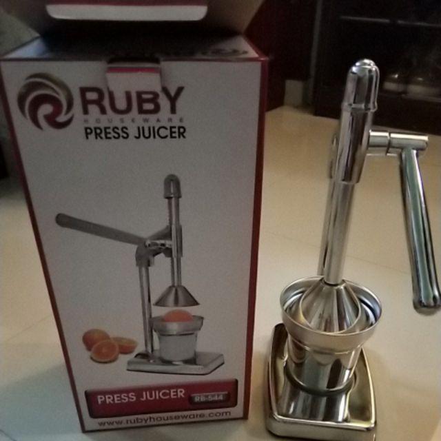 Perasan Jeruk Tinggi  Ruby Stainless - Juicer Manual