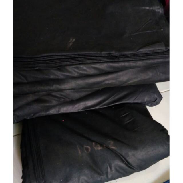 MURAH 1 METER KAIN KATUN POLOS HITAM KAIN LEMBARAN BAHAN 