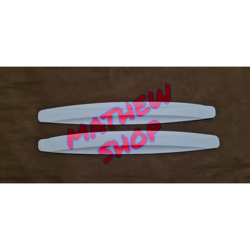 List Bumper Guard Putih Universal Mobil / Bumper Guard List / Pelindung Sisi Bumper Mobil Karet Univ