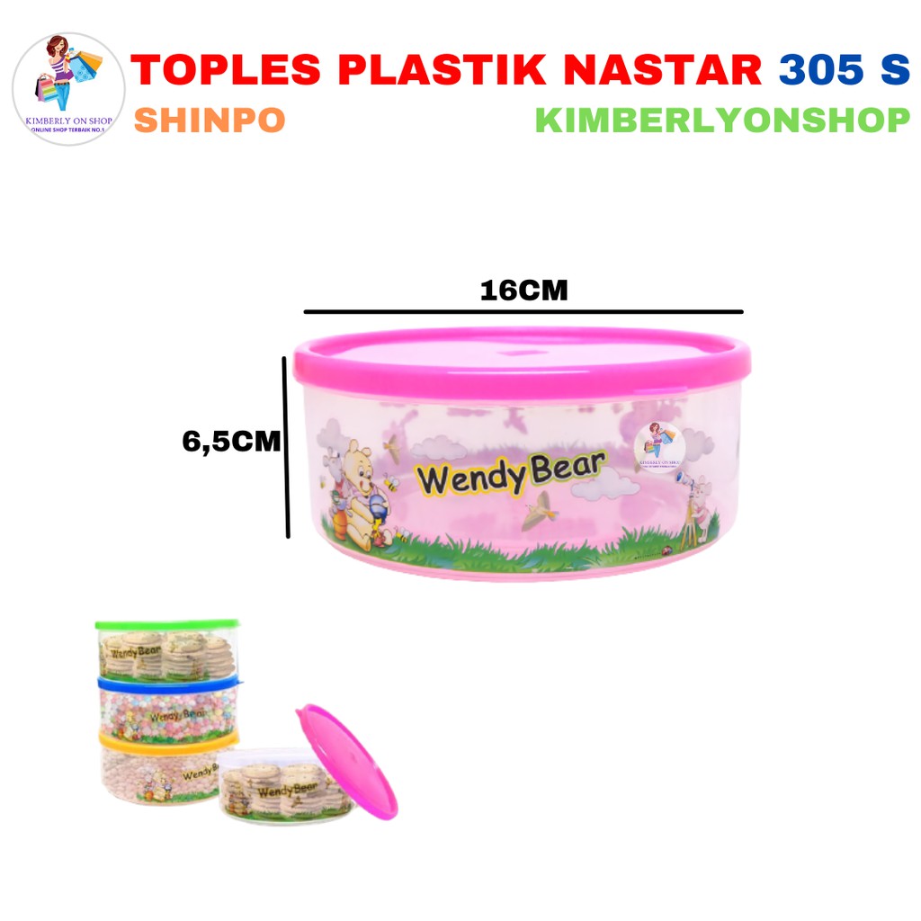 Toples Plastik Nastar Shinpo 305 S/ Kotak Makan / Kue / Serbaguna