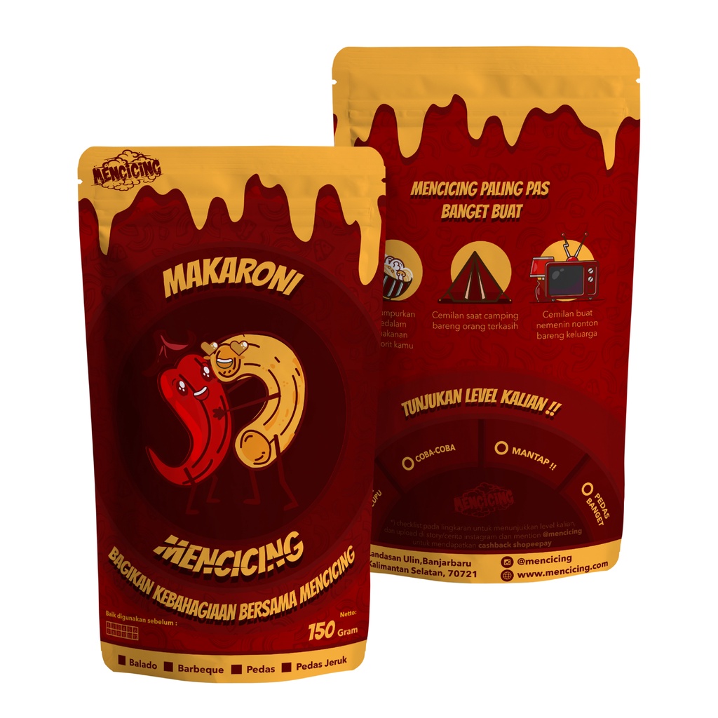 

Makri / Makaroni Kriuk Mencicing 150 gram