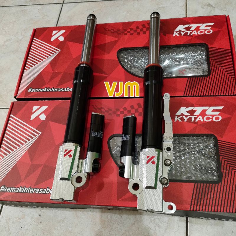 Shock Suspension Ktc kytaco Vario new 150 &amp; 125 Beat Fi Scoopy Black silver original