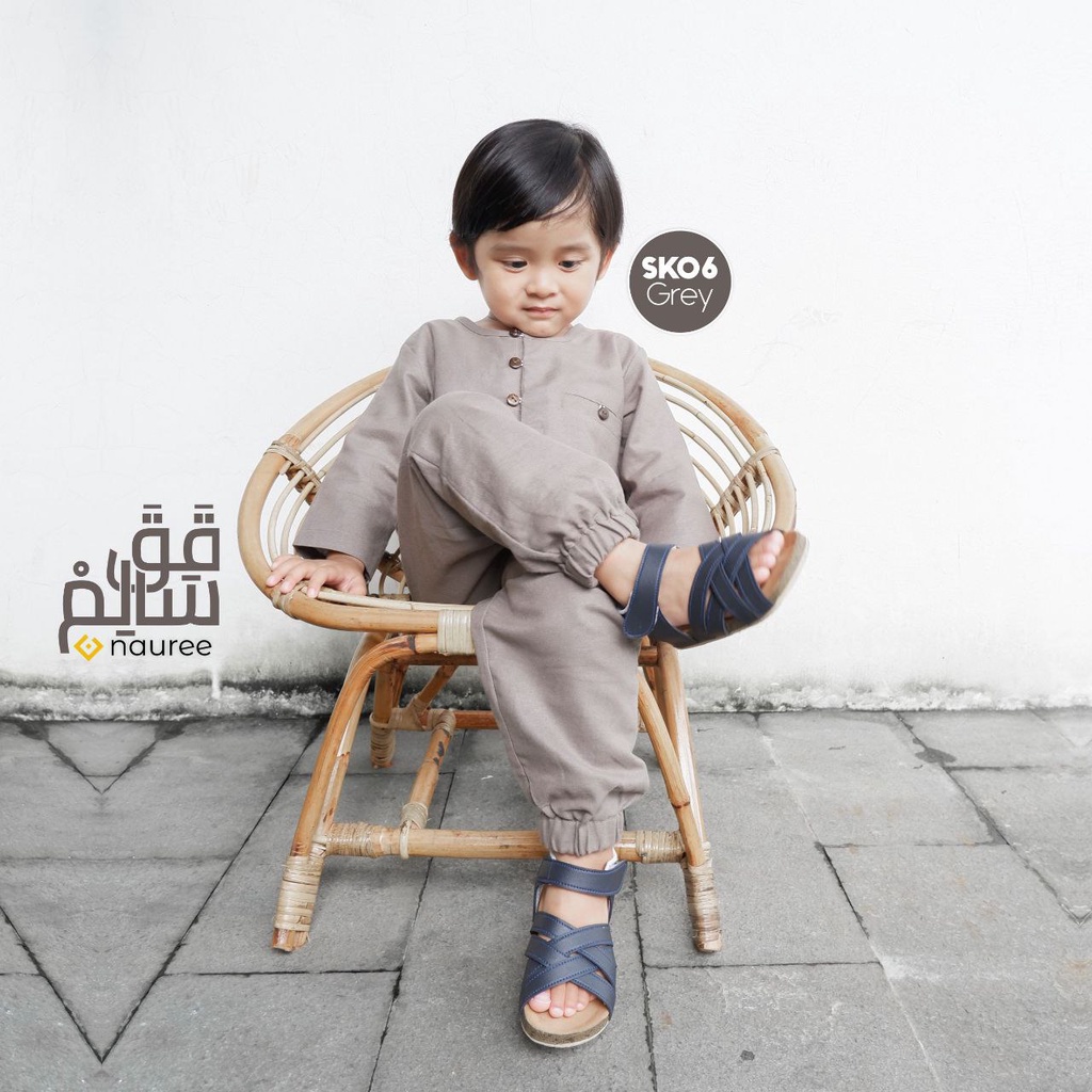 Nauree - Koko Anak Salim Baju Setelan Anak Laki Laki Celana Panjang Jogger Bahan Linen Rami Untuk Umur 1 2 3 4 5 6 Tahun Adem Nyaman Halus Jahitan Rapih Tidak Gampang Kusut